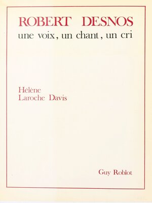 cover image of Robert Desnos